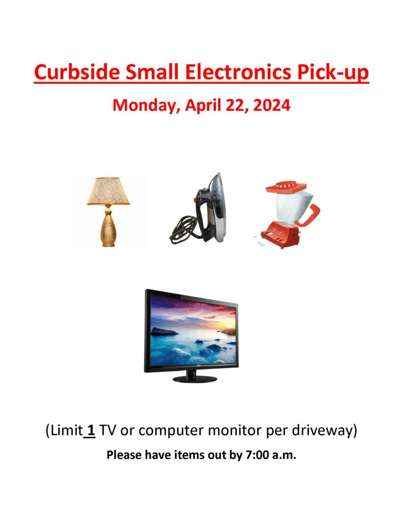 Curbside Small Electronics Pick