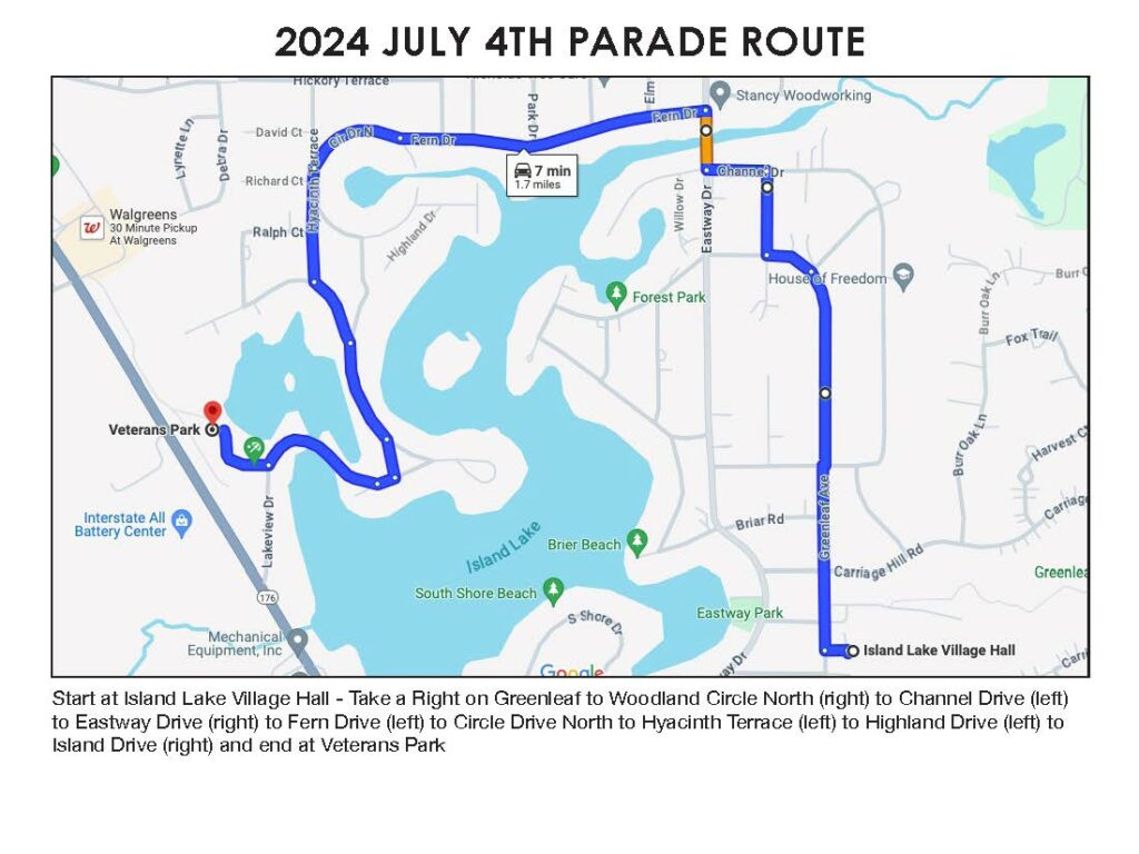 2024 VOIL Parade Route