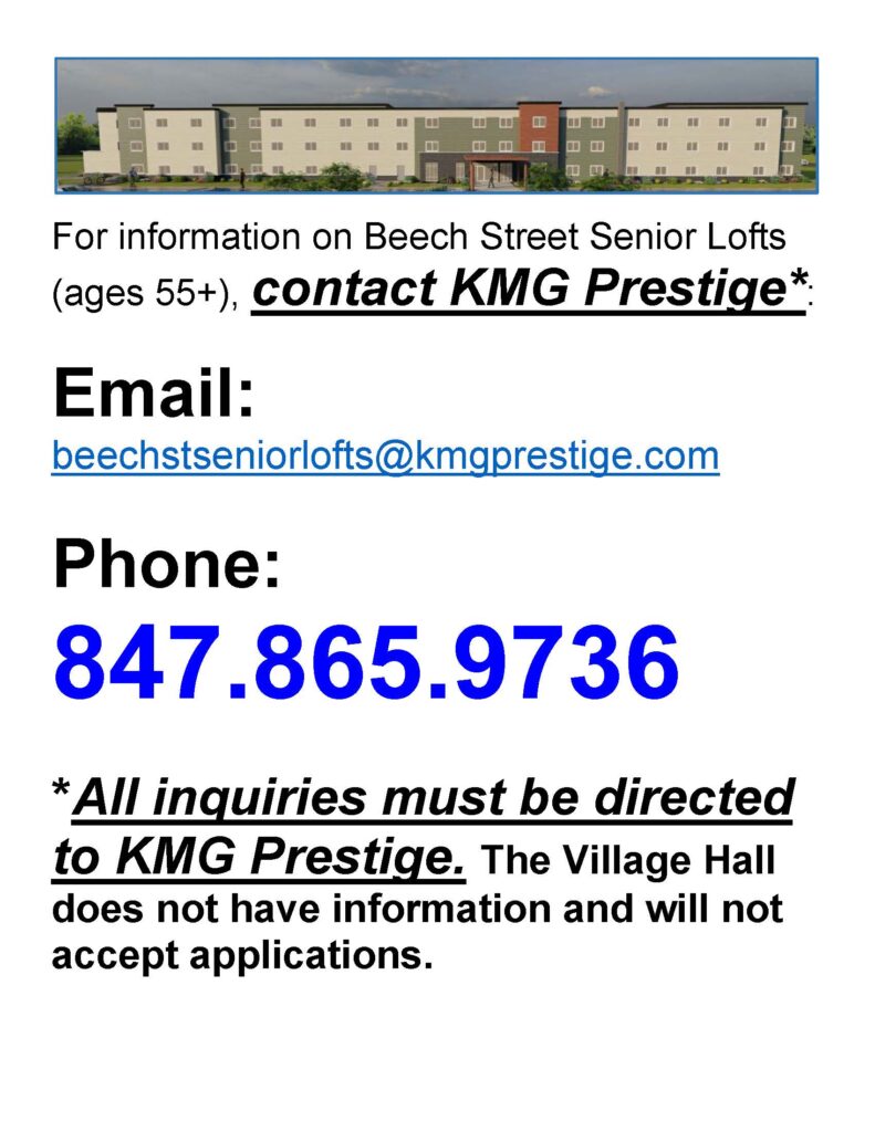 Senior Lofts Contact Information