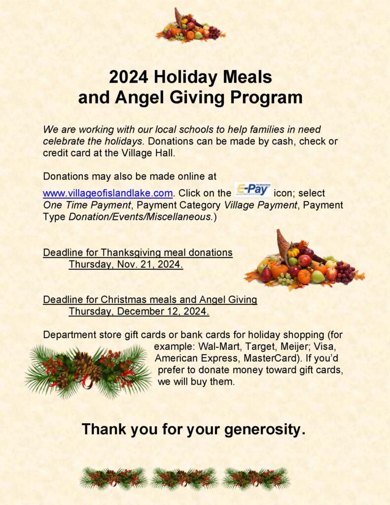 Holiday Meals and Angel Giving Flyer 2025