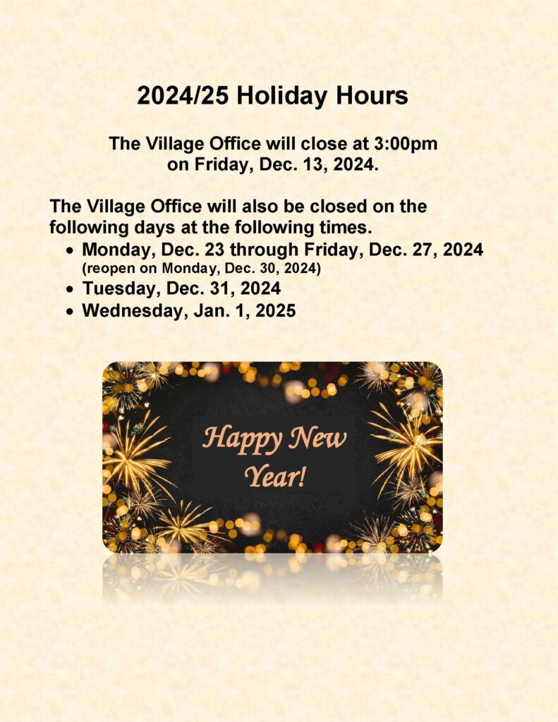 Holiday Hours 2024