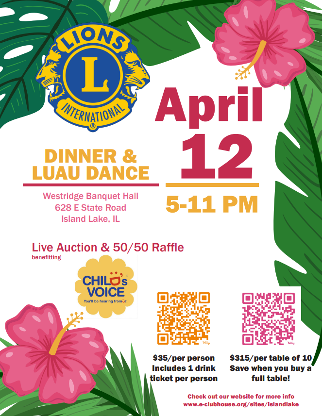 2025 Lions Dinner Dance flyer