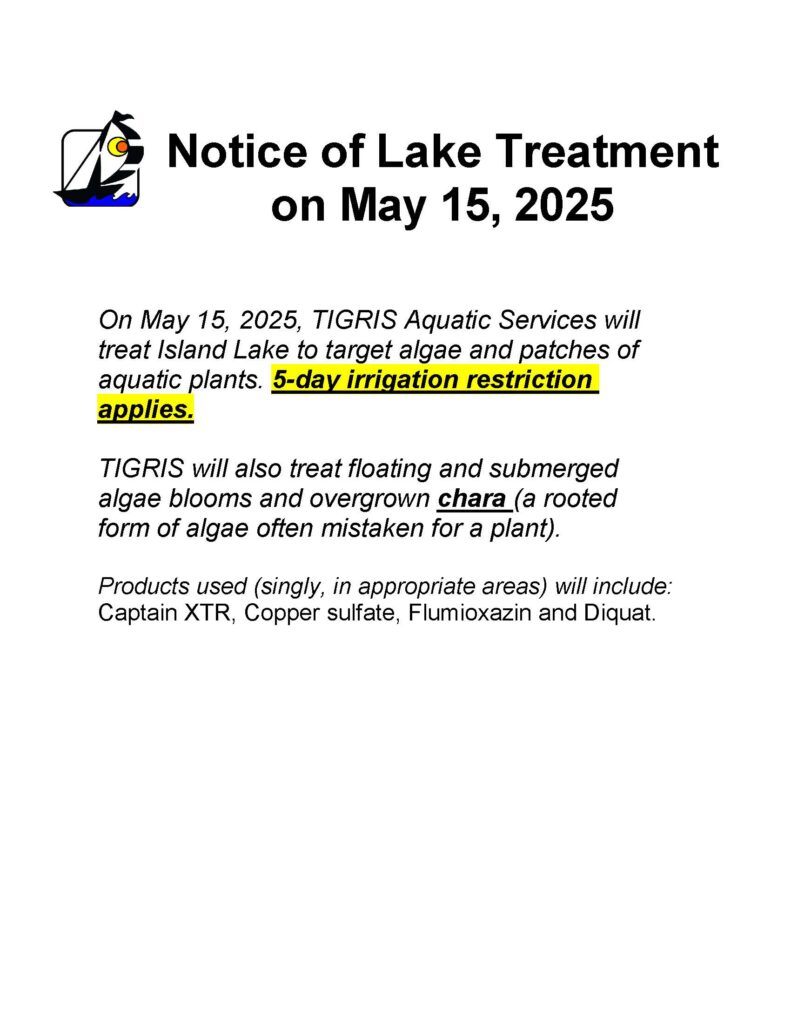 5-15-2025 Lake Treatment Notice updated