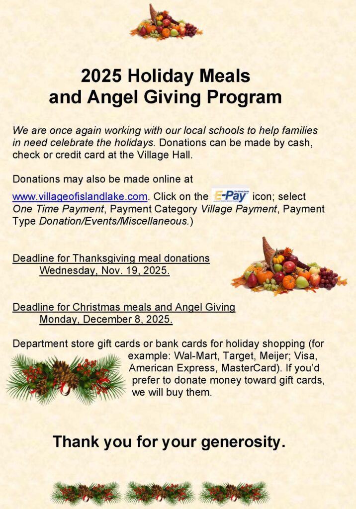 Holiday Meals and Angel Giving Flyer 2025