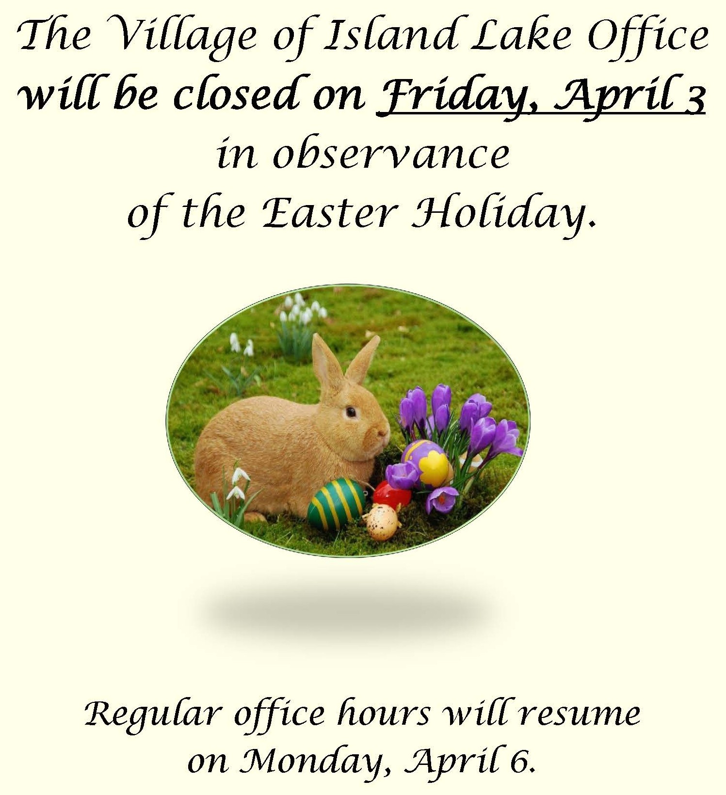 Good Friday closure 2026