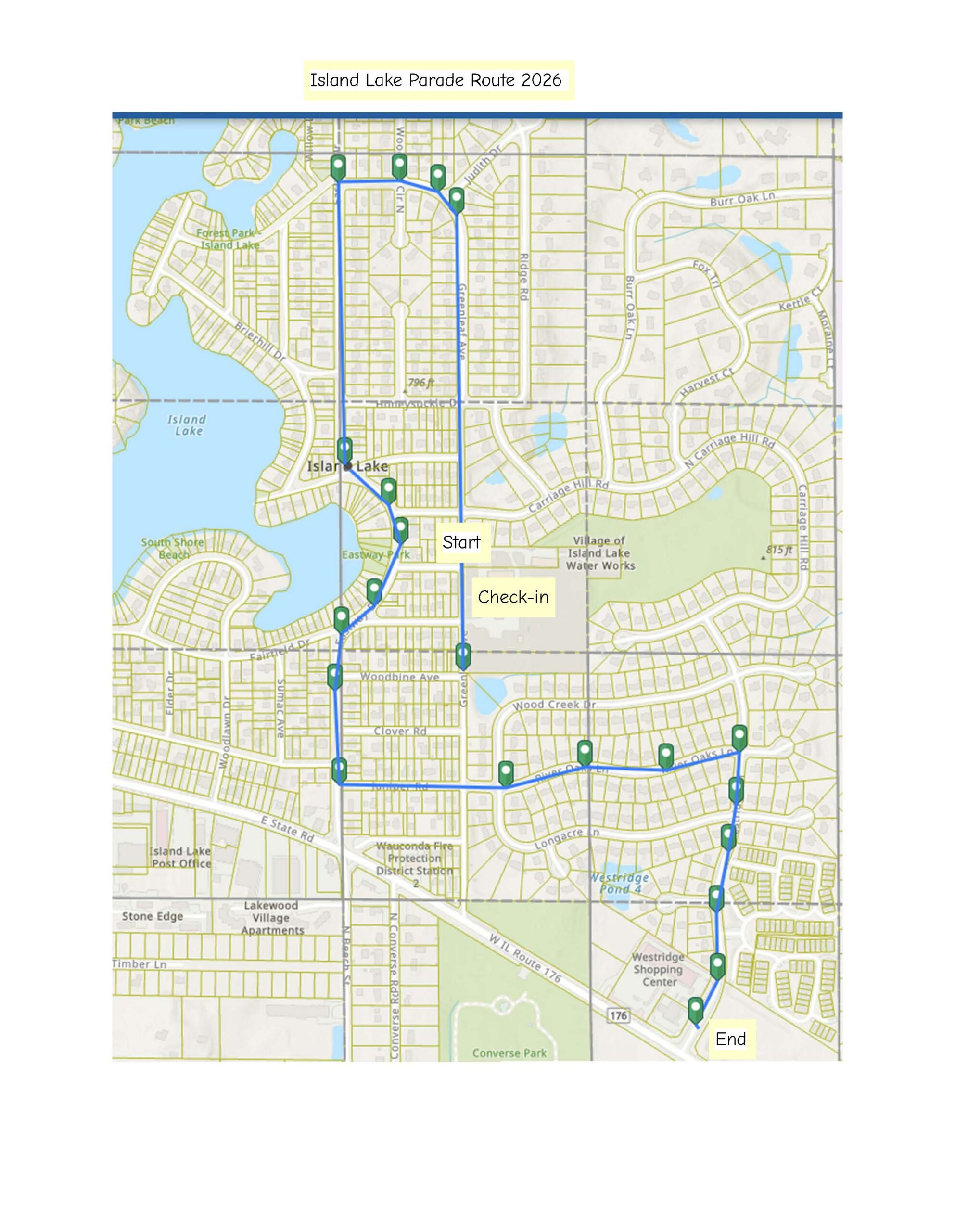 Public Parade Route 2026
