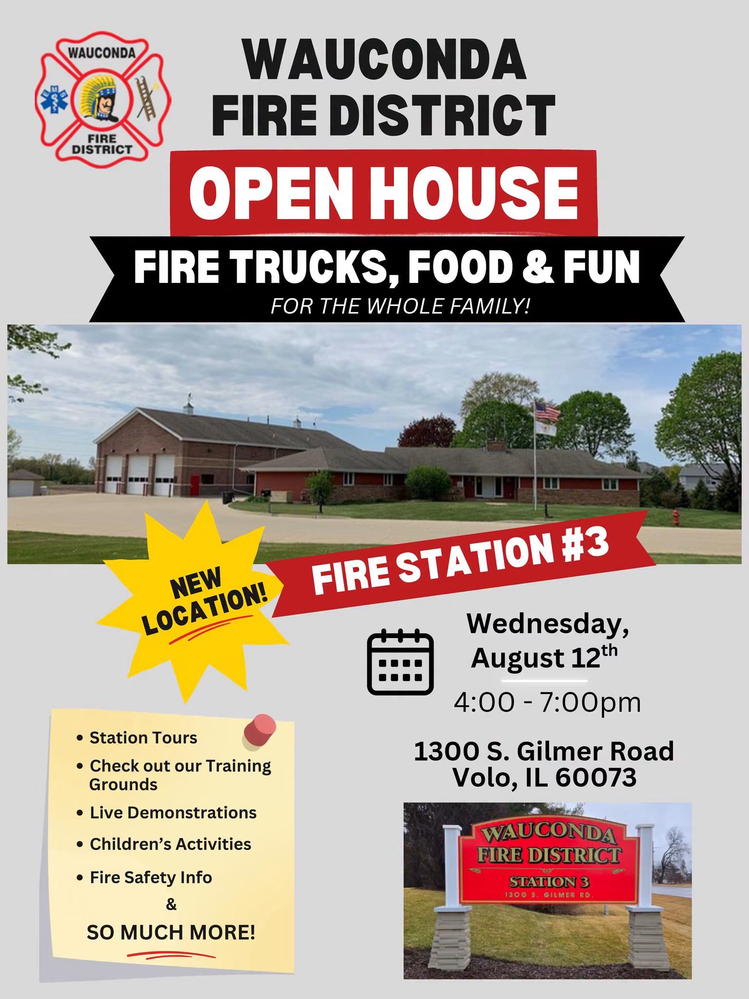 Wauconda Fire District Open House 8-12-2026