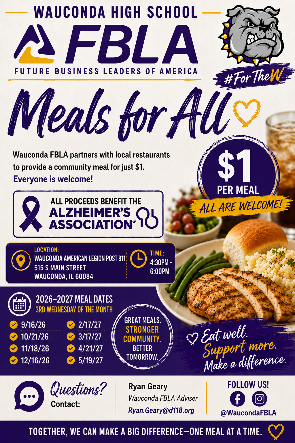 FBLA Meals for All 2026-2027