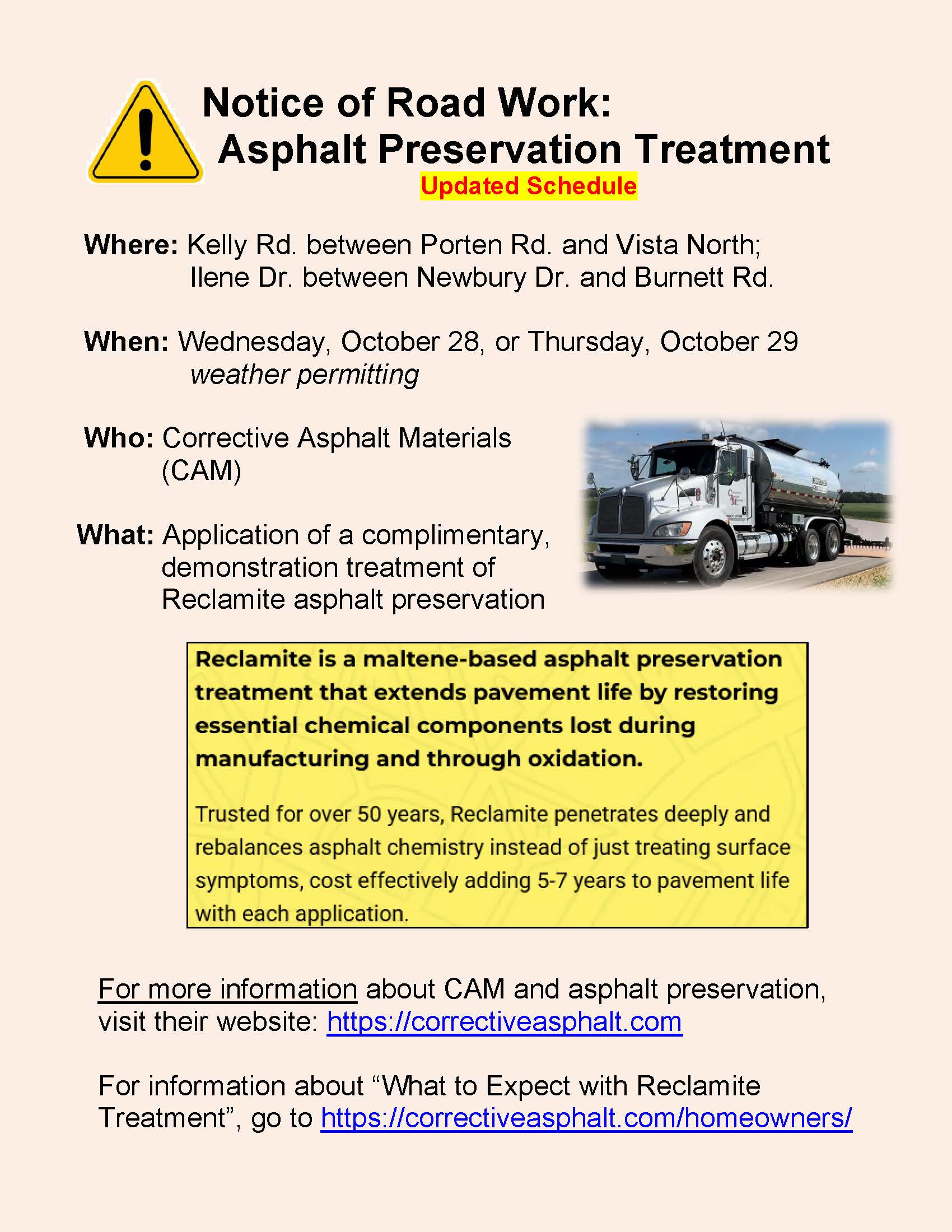 Reclamite Treatment Notice 10-2026, rev